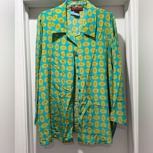 Women’s silk button down blouse